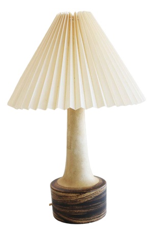 Danish Ceramic Pottery Lamp by C. Clausen for Okela, Denmark, 1960s