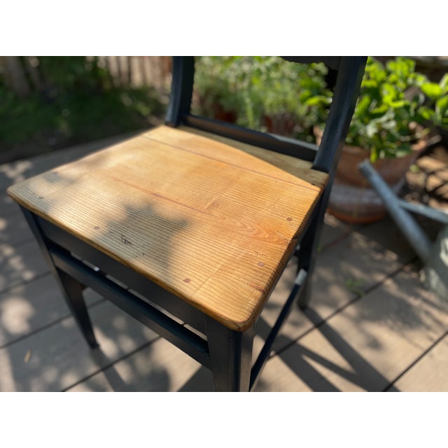 We've given this charming antique chair a fresh coat of paint, sanded it, and oiled it. Width: 45.5 cm Depth: 39 cm...