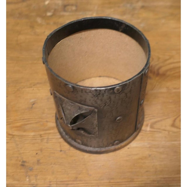 French Arts and Crafts Pewter Bottle Carrier, 1960 For Sale - Image 6 of 8