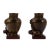 Traditional 1860's Cherub Bronze Vases on Rouge Marble Bases - a Pair For Sale - Image 3 of 6