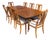 Mid 20th Century The Halle Bros Mid Century Modern Walnut Cane Back Dining Room Set 8 Chairs For Sale