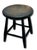 Very Nice Hand Made Antique American Primitive Pine Wood Footstool With Excellent Original Old Black Paint For Sale - Image 12 of 18