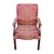 Traditional Antique Dining Chairs with Silk Damask Upholstery - Set of 2 For Sale - Image 3 of 7
