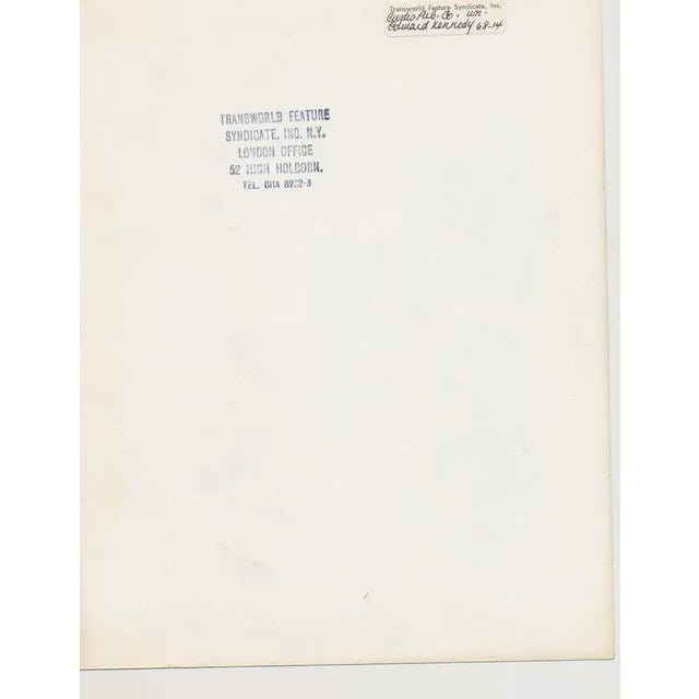 Edward Kennedy, Photography, in Flawless conditions.