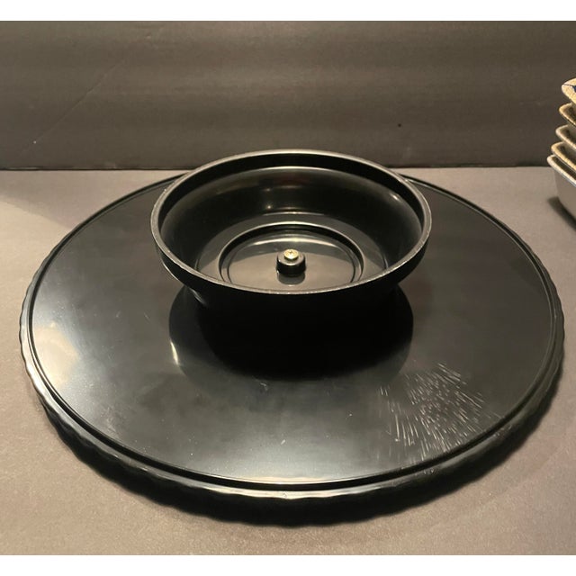 Asian Porcelain Appetizer Serving Set on Stand For Sale - Image 12 of 12