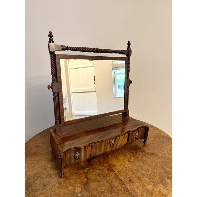 Antique Victorian Mahogany Swing Mirror, 1860s For Sale - Image 6 of 8