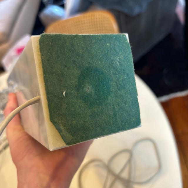 Vintage Modern Marble Table Lamp in the Style of Florence Knoll For Sale In Philadelphia - Image 6 of 7