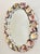 Light Pink Handcrafted Seashell Oval Mirror – Coastal Beach House Decor, Velvet Backing For Sale - Image 8 of 12