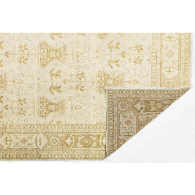Elevate your living space with the sophistication of this Modern Oushak Style Wool Rug. Inspired by traditional Turkish...