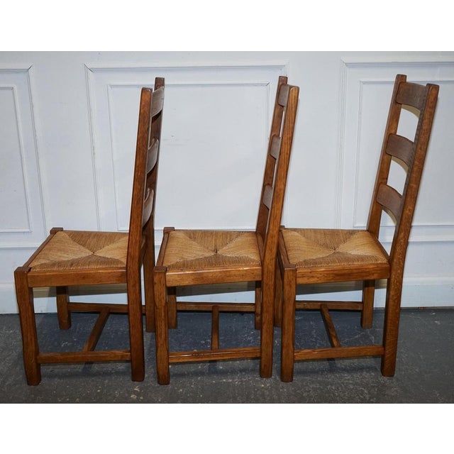 Gold Vintage French Farm Country Dining Chairs, 1950s, Set of 6 For Sale - Image 8 of 17