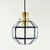 Pair of stunning mid-century modern octagonal glass pendants/ceiling lights from limburg, germany's leading glasswork,...