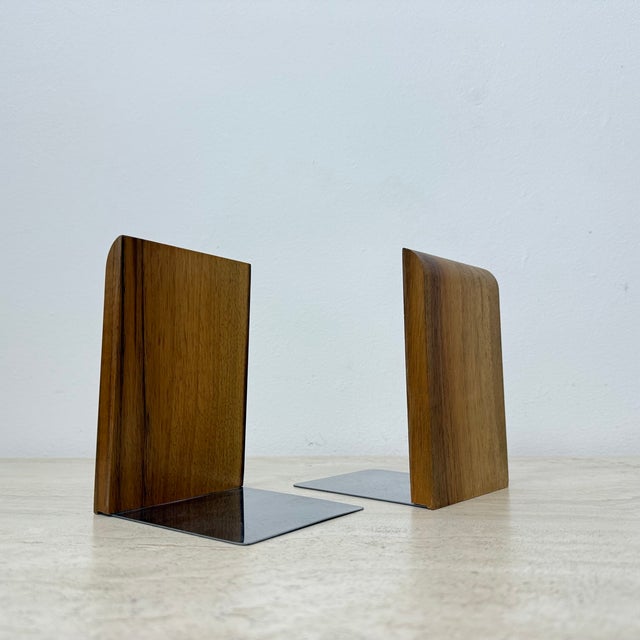 Vintage Wood Bookends, 1970s, Set of 2 For Sale - Image 4 of 12