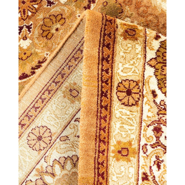 Mogul, One-of-a-Kind Hand-Knotted Area Rug - Yellow, 6' 1" x 9' 1" For Sale In New York - Image 6 of 8