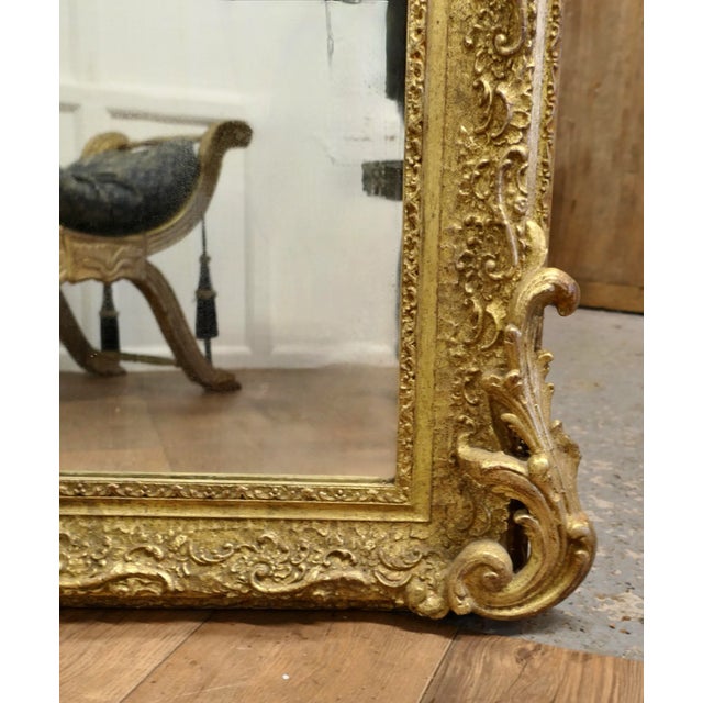 Large Very Decorative Elaborate French Louis Philippe Wall Mirror This is a Magnificent Statement Piece and Genuine 19th...