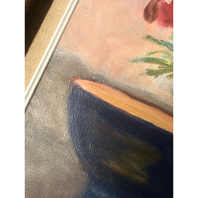 Ann-Marie Klostergaard, Floral Still Life, 1960s, Oil Painting For Sale - Image 4 of 9