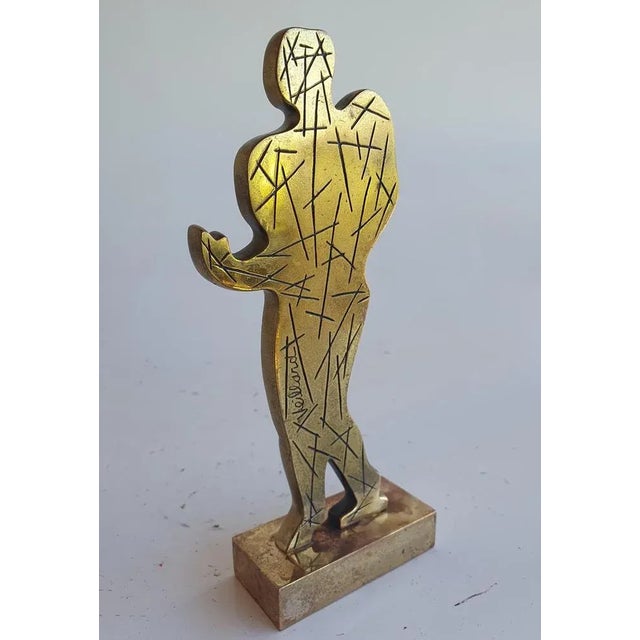 Old man Man 1990 Bronze sculpture limited series No. 13 / 150 marble base dimensions approx. 17 cm x 8 7 cm - 0.5 kg This...