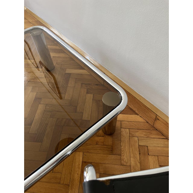 Sesann Coffee Table in Glass attributed to Gianfranco Frattini for Cassina, Italy, 1970s For Sale - Image 13 of 18