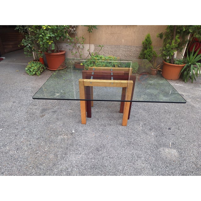 Vintage Dining Table in Veneered and Lacquered Wood by Giovanni Offredi, 1990s For Sale - Image 11 of 14