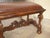 Bench for Theodore Alexander, William's Window Seat, Ornate Base W Leather Cover For Sale - Image 9 of 15