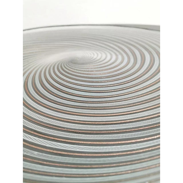 Centerpiece in White and Gold Transparent Murano Glass from Salviati Italia, 1970s For Sale - Image 6 of 11