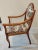 Brown Edwardian Fruitwood Side Chair With Chinoiserie Upholstery For Sale - Image 8 of 9