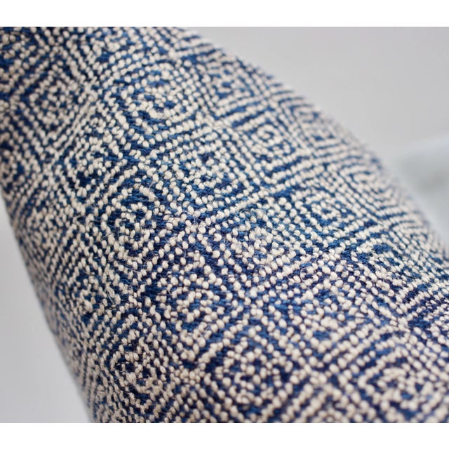 Beautifully handmade 24" Square Chivasso Tribal textured pillow, with a heavy linen backing from George Spencer Designs....