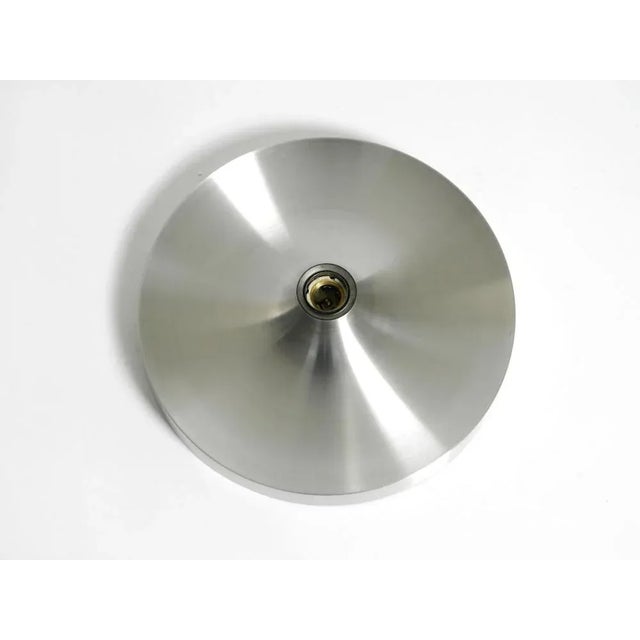 Large Space Age Pop Art Round Aluminum Ceiling or Wall Lamp, 1960s For Sale - Image 9 of 18