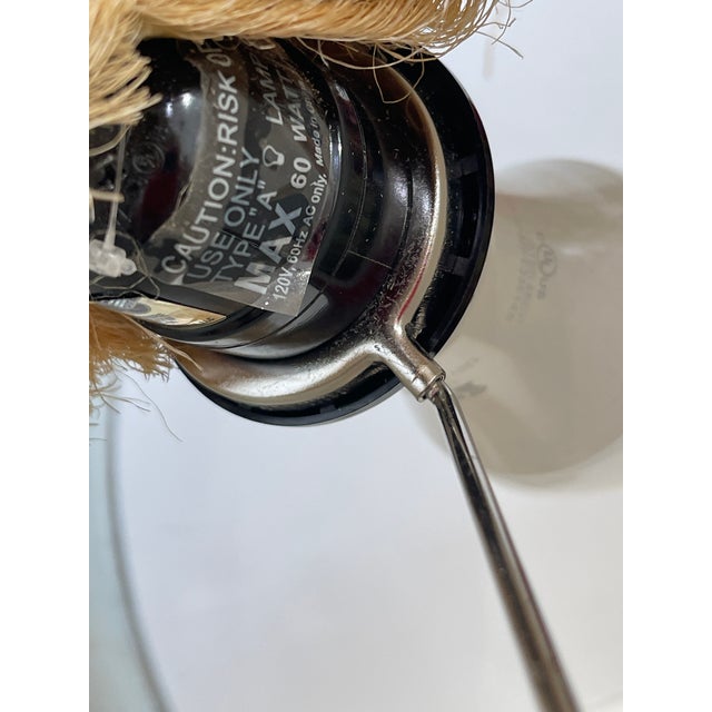 French Large Rope Table Lamp, Adrien Audoux & Frida Minet Style For Sale - Image 9 of 10