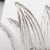 Silver Murano Glass Wall Sconce with Leaves, Italy, 1980s For Sale - Image 8 of 10
