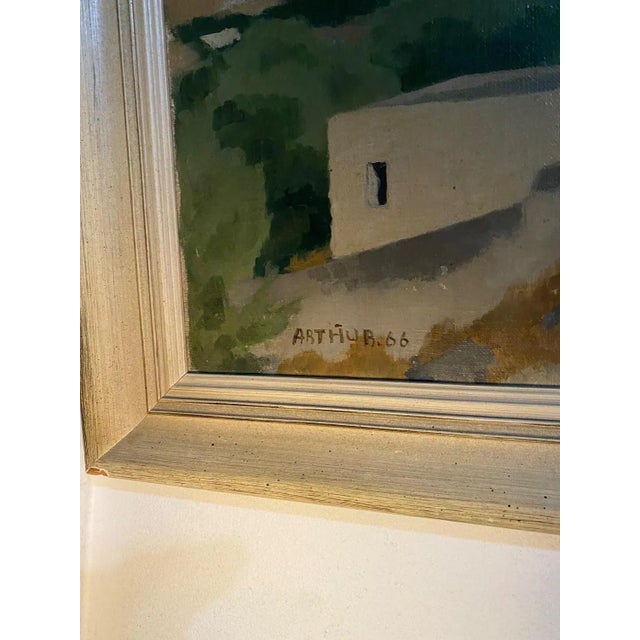 Edouard Arthur, Greece, Oil on Canvas, 1966 For Sale - Image 4 of 8