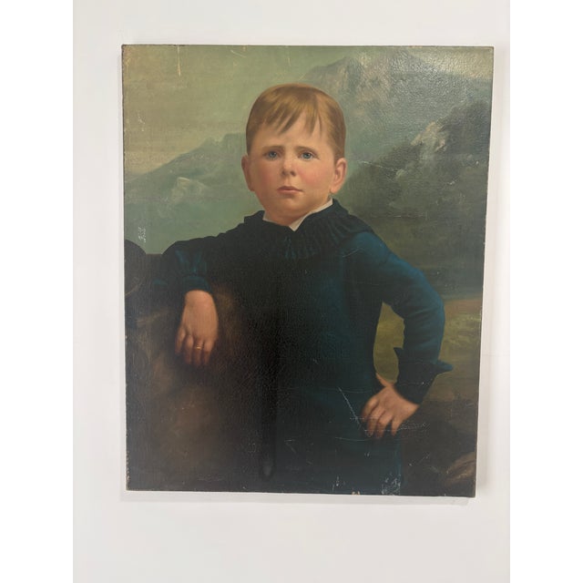 Late 19th Century Paint of Young Boy For Sale In Miami - Image 6 of 12