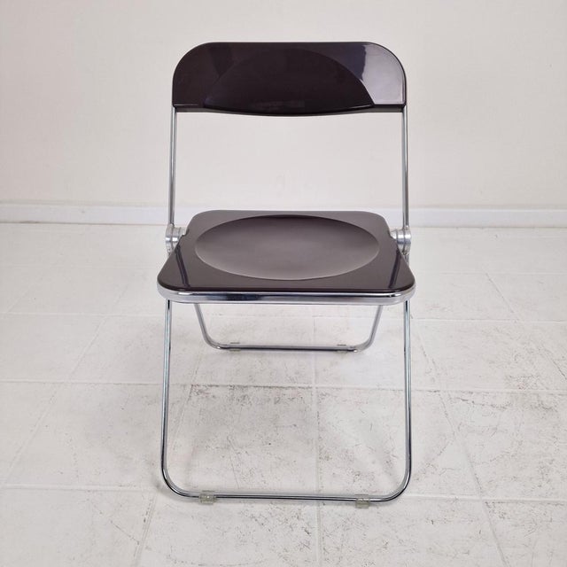 Mid-Century Modern Plia Folding Chair by Giancarlo Piretti for Castelli, Italy For Sale - Image 3 of 14