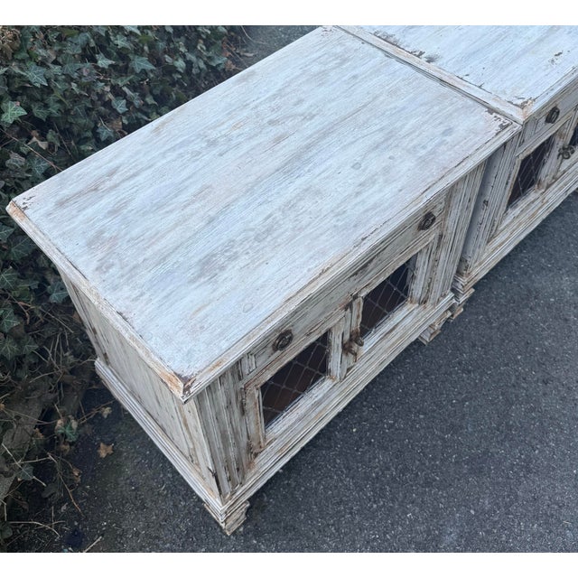 Neoclassical Mid 20th Century Hand Painted Gustavian Inspired Neoclassical Nightstands For Sale - Image 3 of 12