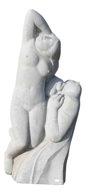 Blue Stone Statue by Jan Keustermans, 1980s