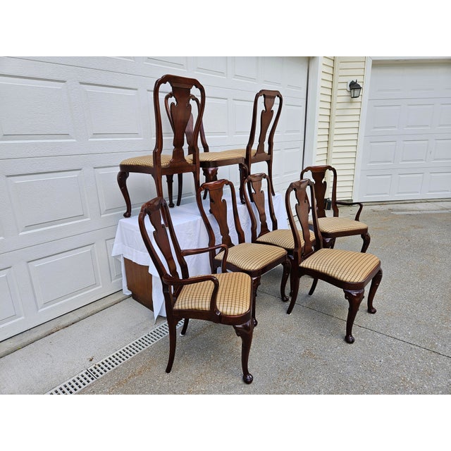Baker Furniture Company Baker Furniture Historic Charleston Mahogany Dining Chairs - Set of Eight For Sale - Image 4 of 16