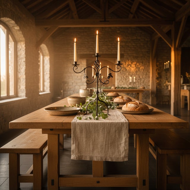 The Anchor of the Room: The Grand Wide Candelabra ️ Some spaces require finesse, while others demand presence. This Hand-...