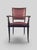Maroon Mid-Century Italian Leather Desk Armchair by Vittorio Dassi, 1950s For Sale - Image 8 of 16