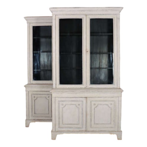 English Display Bookcases, Set of 2 For Sale