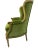 French 1910s Louis XVI Style Giltwood Carved Bergere Chair With Green Velvet For Sale - Image 3 of 13