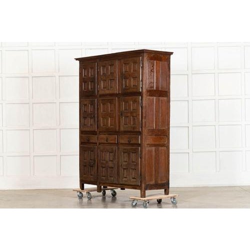 Mid 18th Century Large 18th Century French Oak Housekeepers Cupboard, 1760s For Sale - Image 5 of 18