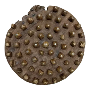 18th Century French Chestnut Grinder on Custom Wall Mount