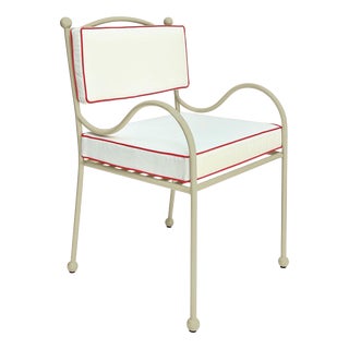 Panarea Armchair in Gelato with Red & White Upholstery by Ceraudo For Sale