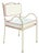 Panarea Armchair in Gelato with Red & White Upholstery by Ceraudo For Sale