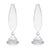 Flo 2-Piece Set Optic Glass Vases, 10" For Sale In Los Angeles - Image 6 of 6