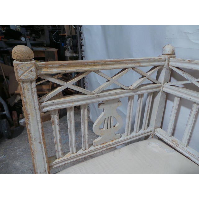 Swedish Gustavian 100% Original Painted Sofa Bed For Sale - Image 4 of 15