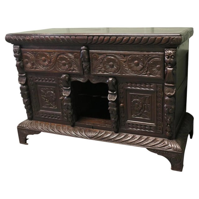 Antique Oak Dresser Base, 1800 For Sale - Image 9 of 9