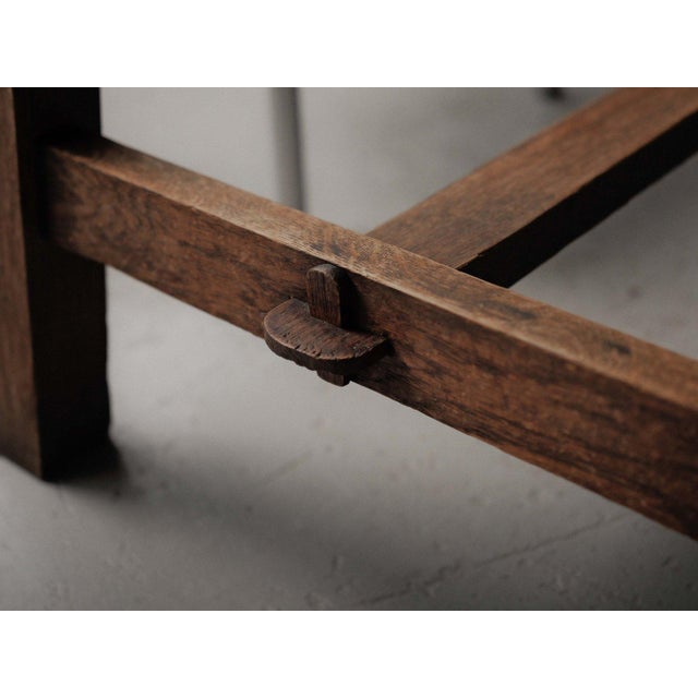 Handcrafted Oak Table, France, 1960 For Sale - Image 4 of 12
