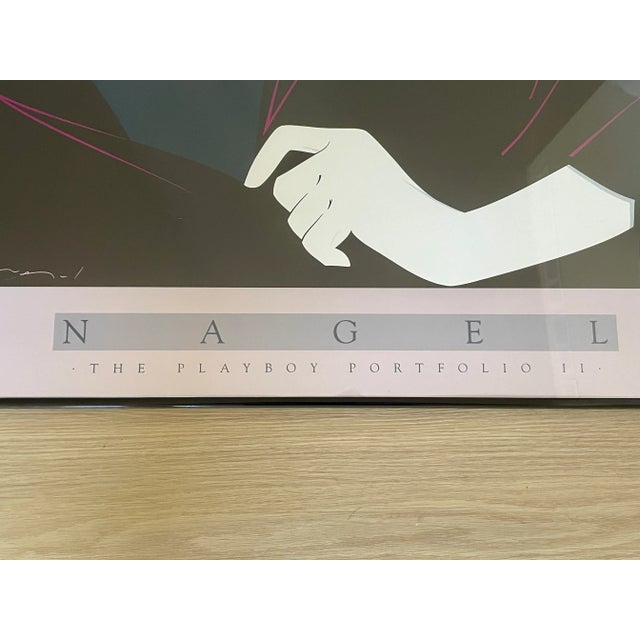 Sultry and stunning visage of a woman, stylistically interpreted by the great, and gone too soon, Patrick Nagel. Framed...