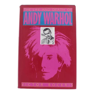 1989 the Life and Death of Andy Warhol by Victor Bockris Hard Cover Book For Sale