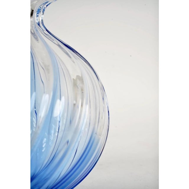 1970s Archemide Seguso Twisted Glass Vase For Sale - Image 5 of 7